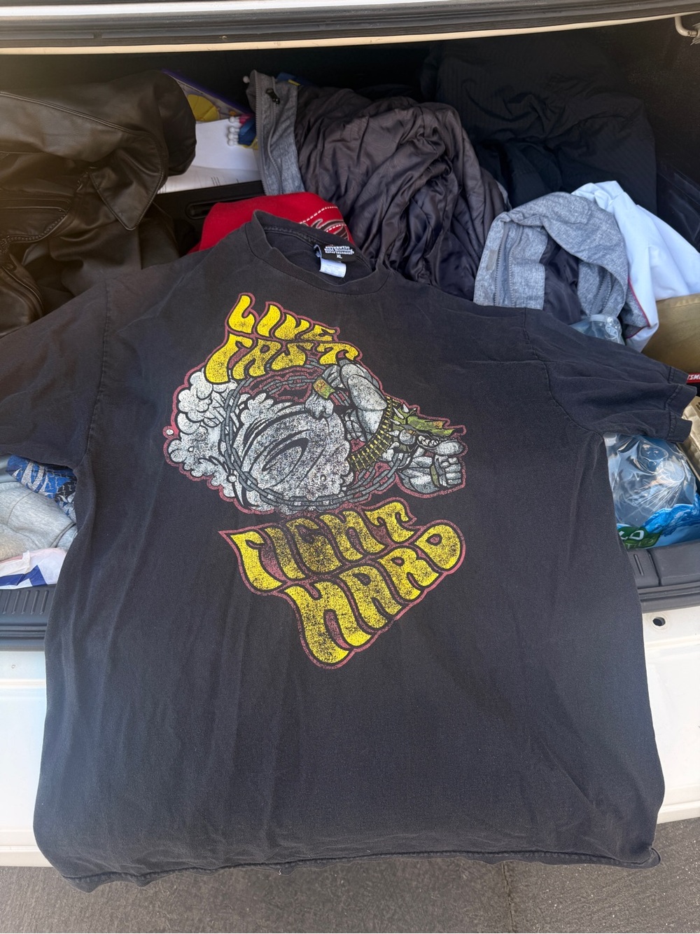 (Size: XL) WWE John Cena 'Live Fast' Fight Hard Vintage 2005 T-Shirt medium WWF